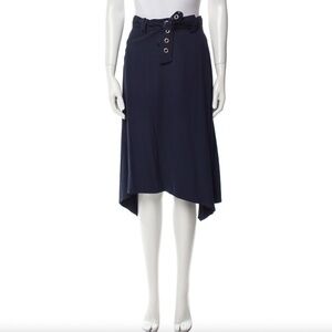 Scanlan Theodore Rivet Belted Knee Length Skirt